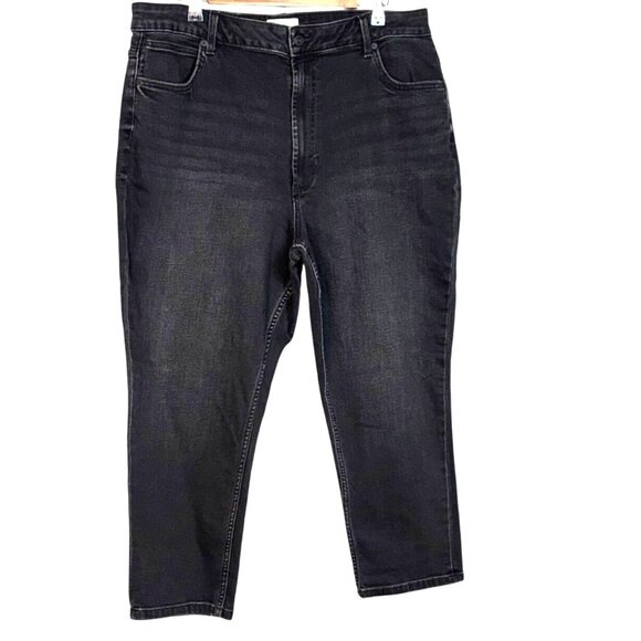 ASOS Design Curvy Black High Rise Denim Skinny Jeans Plus Size 36x30 - Picture 1 of 7